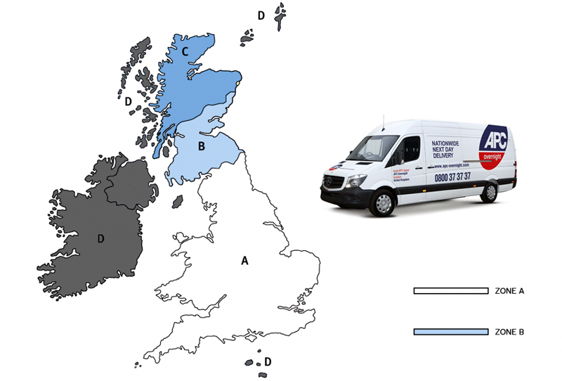 UK Delivery Zones